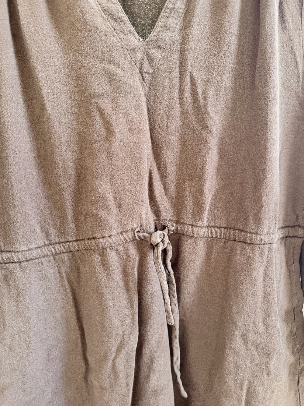 Pact Brown V-Neck Tunic Top - Picture 4 of 4